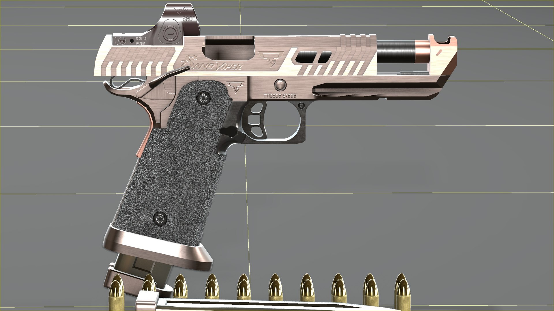 TTI - Taran Tactical Innovations - Sand Viper 3D model https://p.turbosquid.com/ts-thumb/cX/kOdUh7/AI/uploadscene_physcamera009_preview_v013_00000/jpg/1699206978/1920x1080/fit_q87/19c253a9d4e3b55b3919179ec06438a6aa437e33/uploadscene_physcamera009_preview_v013_00000.jpg