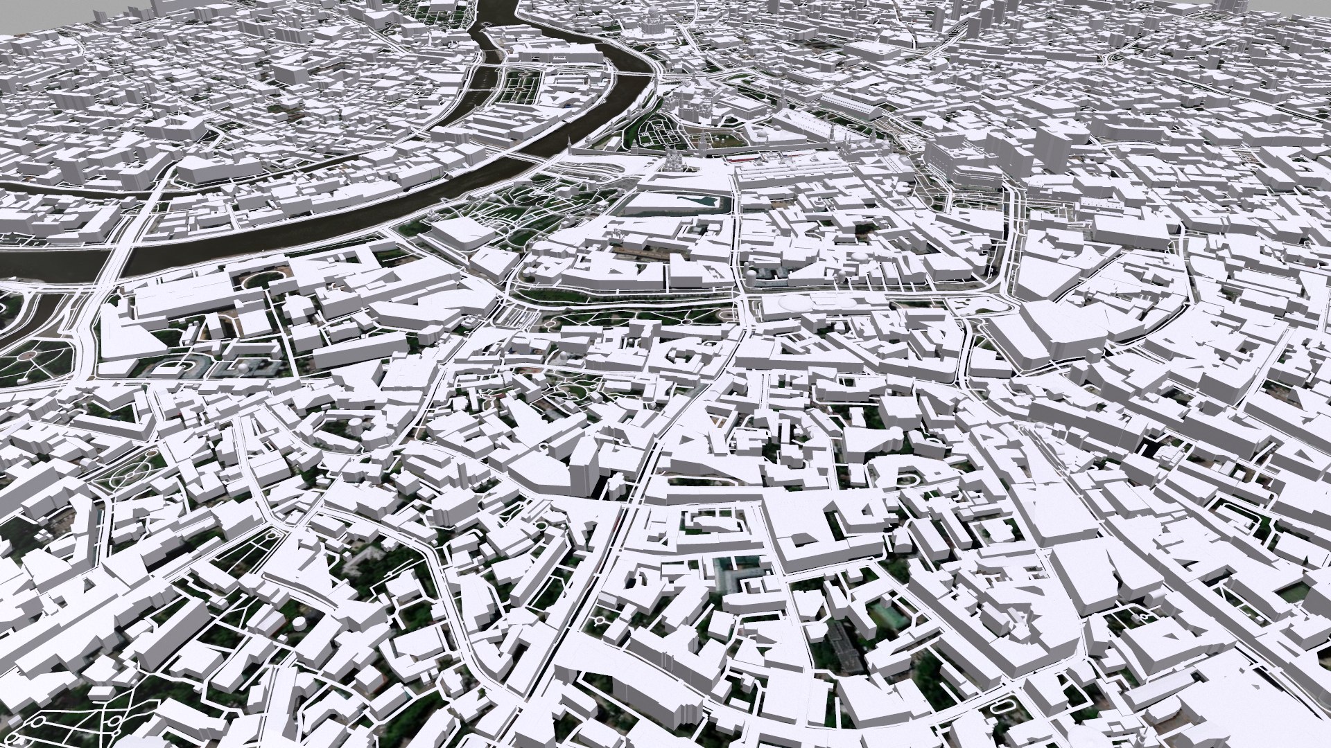 3D Model Cityscape Moscow The First Garden Ring Russia - TurboSquid 2093440
