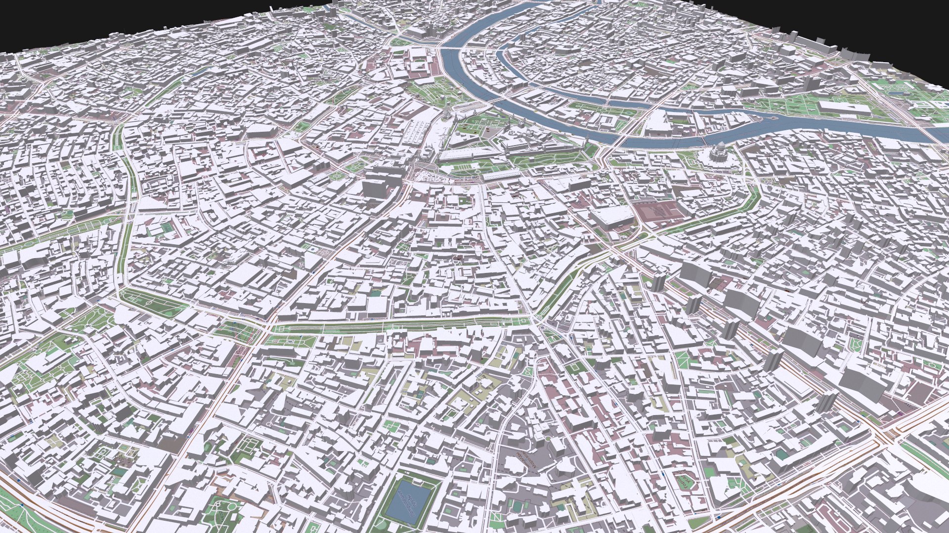 3D Model Cityscape Moscow The First Garden Ring Russia - TurboSquid 2093440