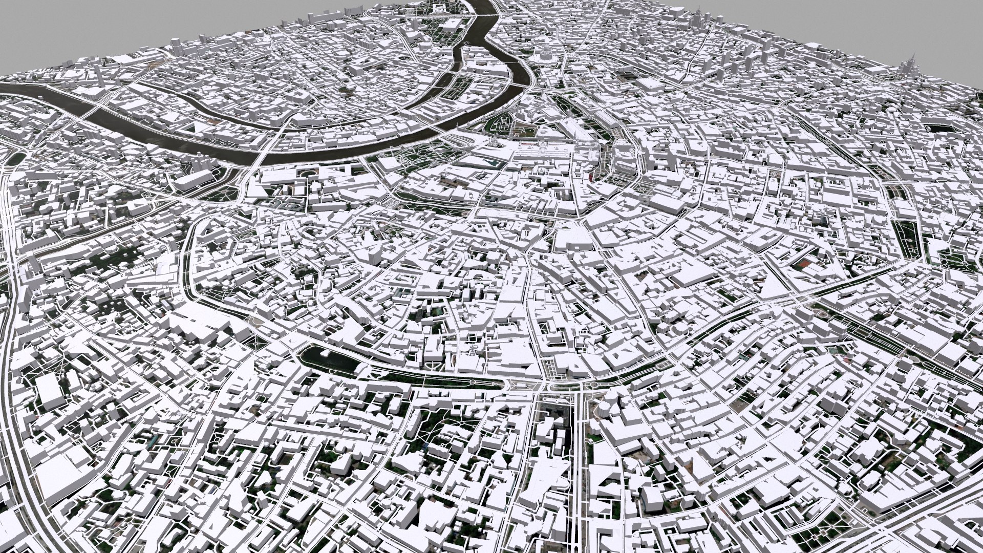 3D Model Cityscape Moscow The First Garden Ring Russia - TurboSquid 2093440