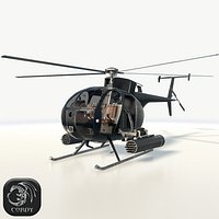 AH6 Little Bird (low poly)