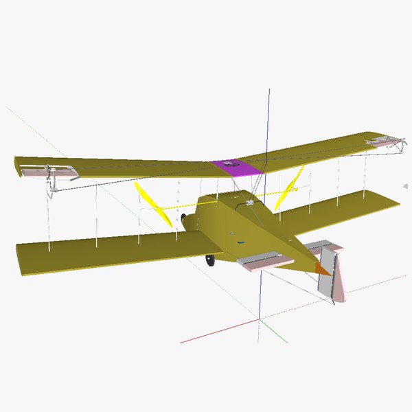 3d model single person aircraft airplane