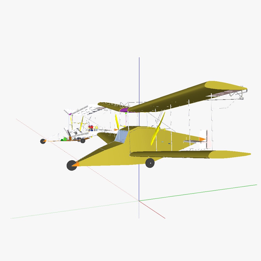 3d Model Single Person Aircraft Airplane