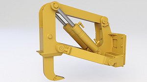 ripper bulldozer 3D model