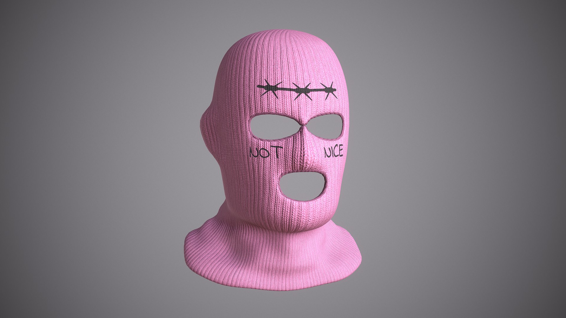 3D Ski Mask Pink TurboSquid 2158339