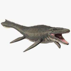 Mosasaurus Rigged for Maya model