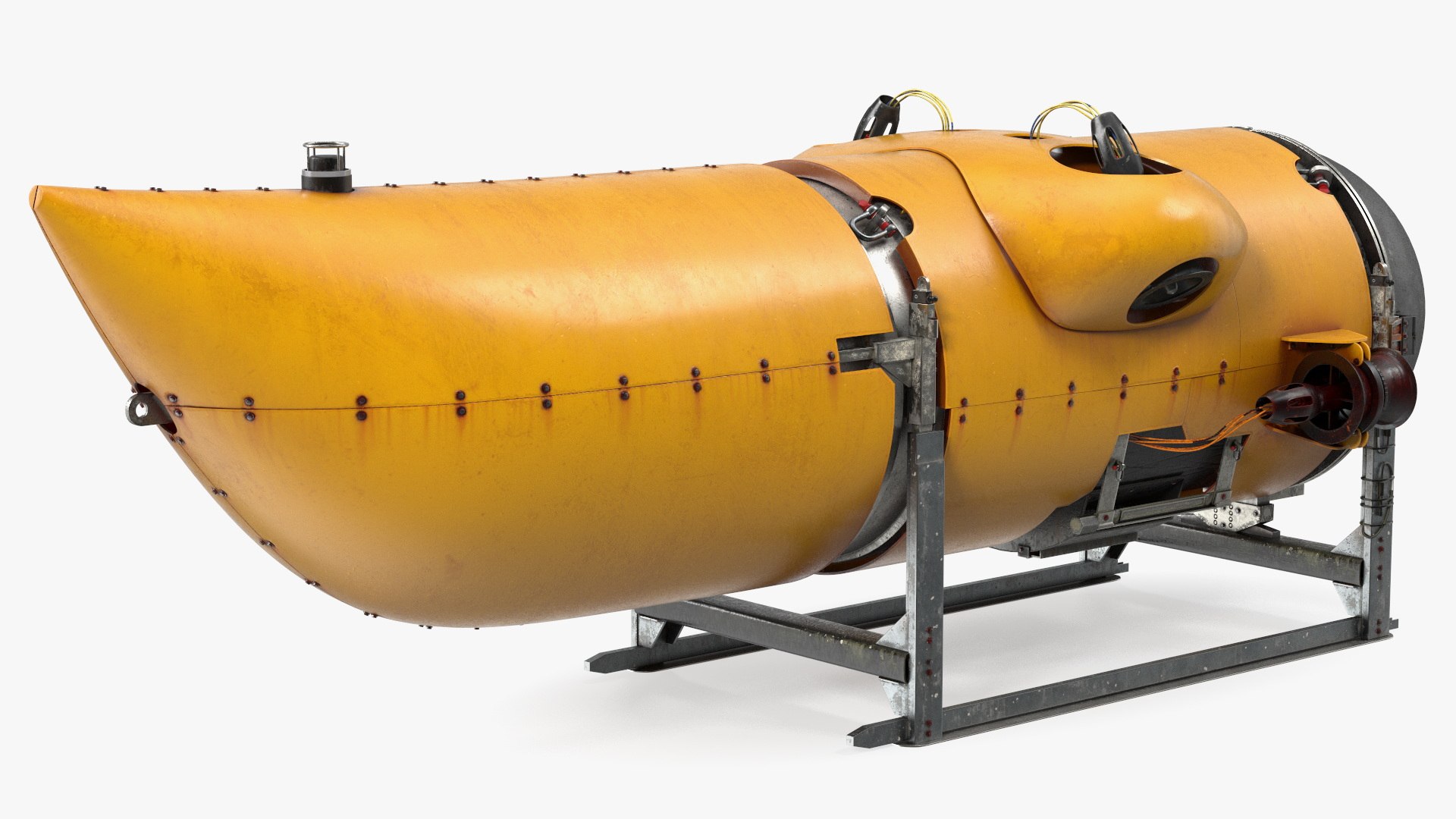 Tourist Modern Submarine Old 3D model preview