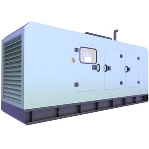 Diesel Generator Low Poly 17 3D model