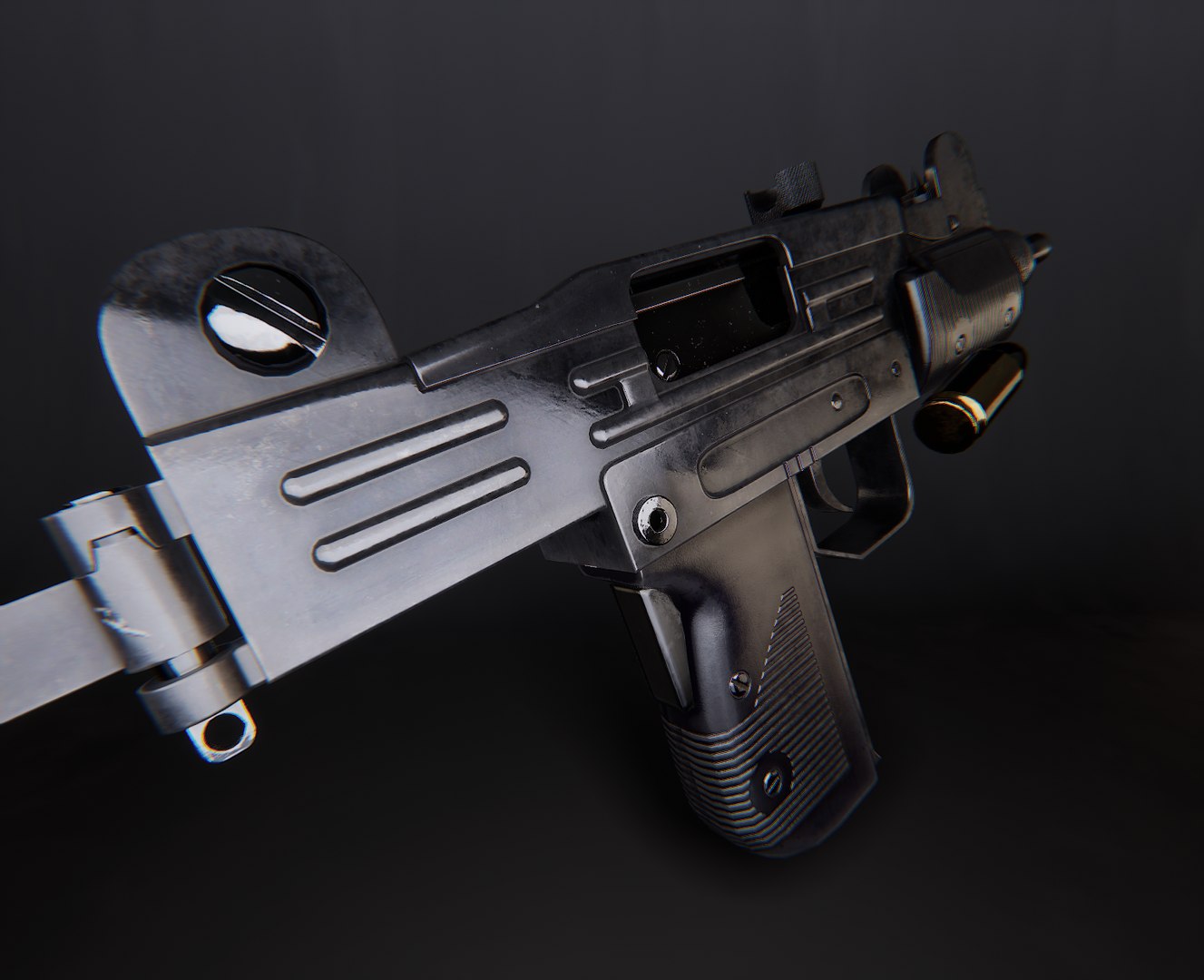 Micro UZI AAA Game Ready PBR Low-poly 3D Model Model - TurboSquid 2008300