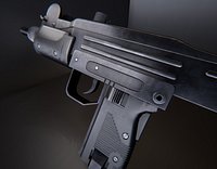Micro UZI AAA Game Ready PBR Low-poly 3D model