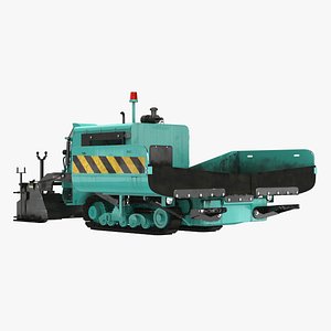Asphalt Paving Machine 3D Model