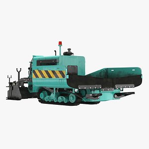 Asphalt Paving Machine 3D Model