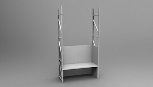 3d model display rack