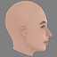 Matilda De Angelis Head - No Hair - Low poly head for game