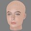 Matilda De Angelis Head - No Hair - Low poly head for game