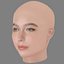 Matilda De Angelis Head - No Hair - Low poly head for game
