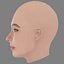 Matilda De Angelis Head - No Hair - Low poly head for game