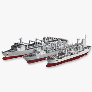 Collection of Chinese Navy supply ships Replenishment