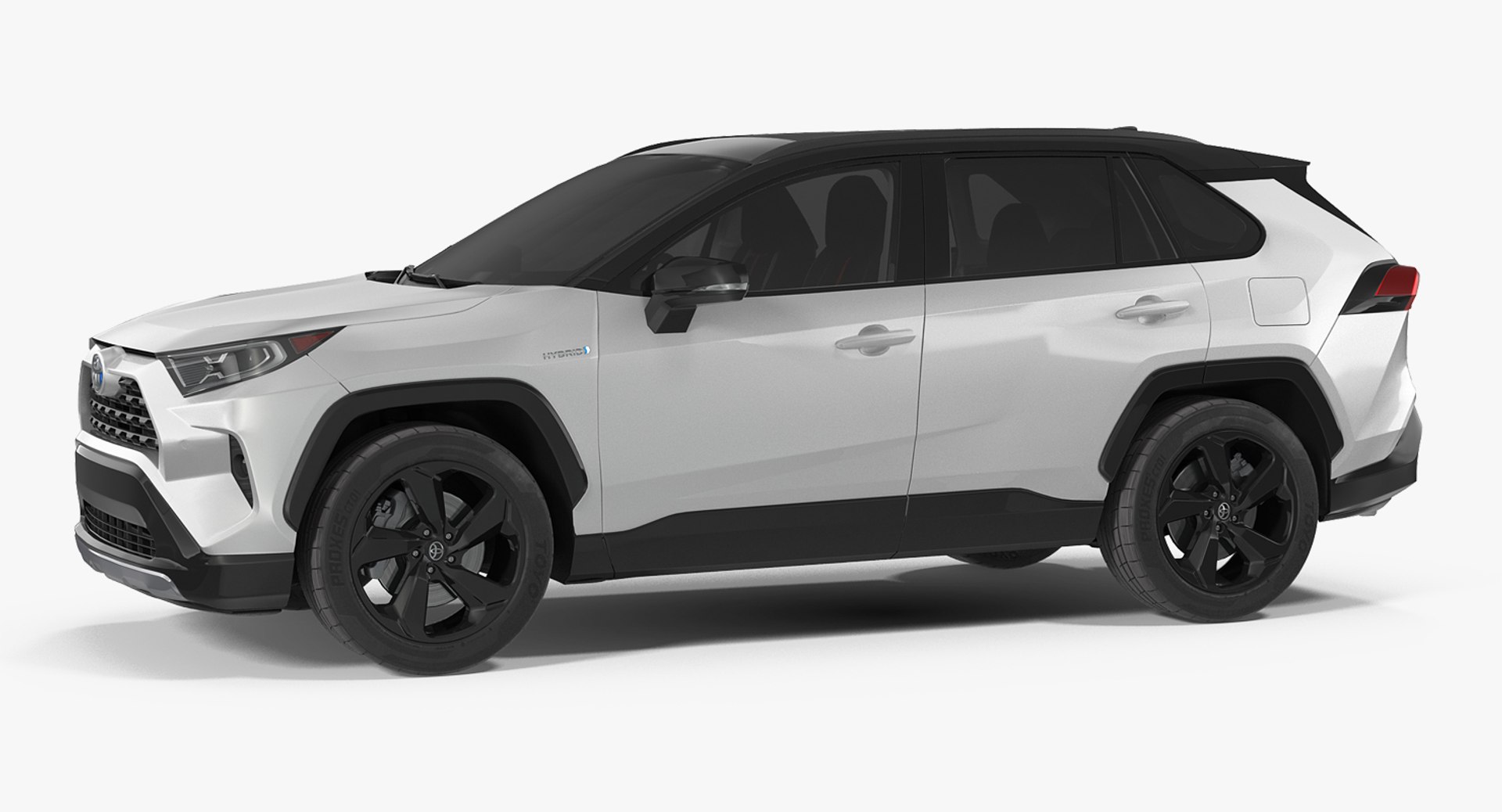 Toyota RAV4 2019 Simple Interior 3D model preview