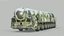 Rigged Dongfeng DF-41 Mobile Intercontinental Ballistic Missile With Vehicle PBR 3D model