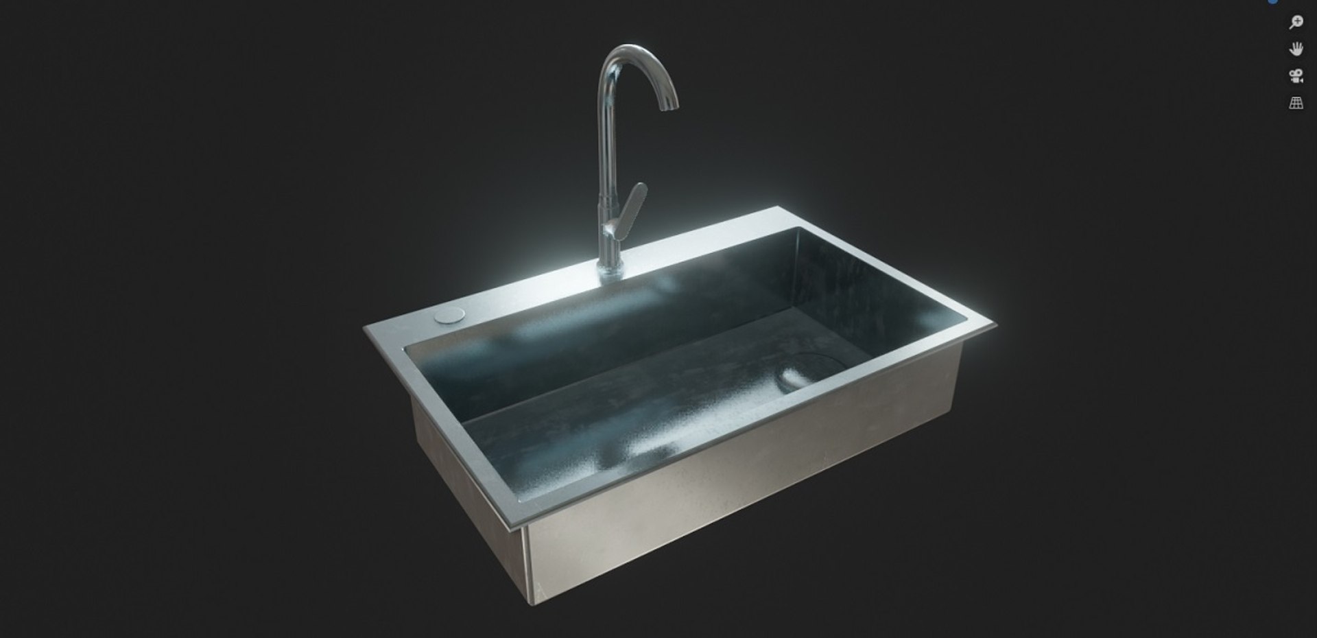 3d Kitchen Sink Model Turbosquid 1726436