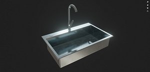3D Kitchen Sink model