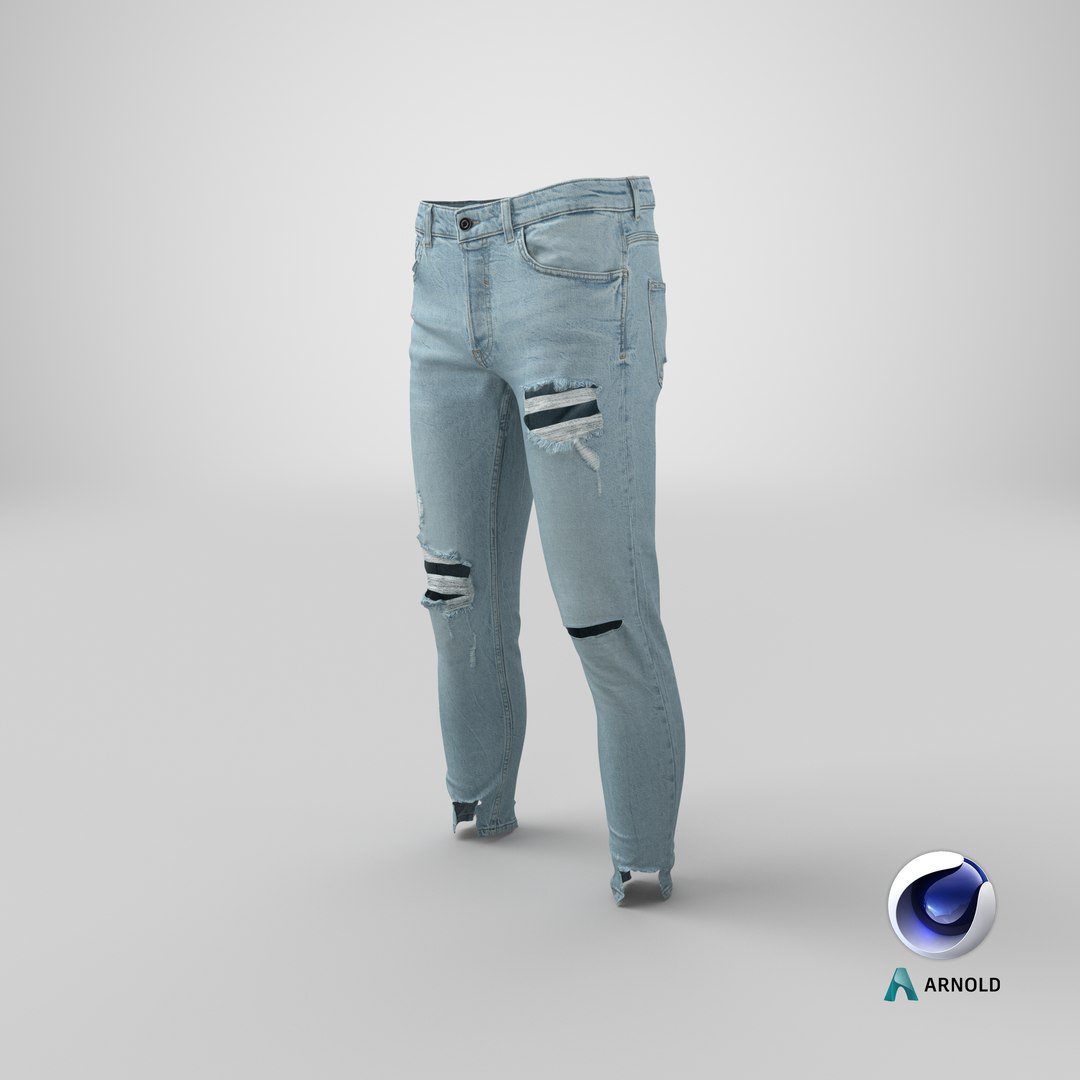 Realistic Men S Jeans 3D - TurboSquid 1651680