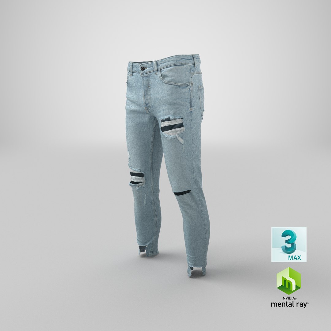 Realistic Men S Jeans 3D - TurboSquid 1651680