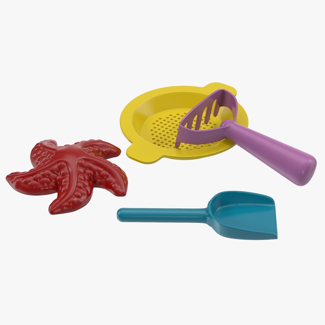 Sand Toys 3D Models Set 2 3D model preview