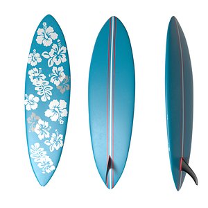 3D Surfboard Flowers