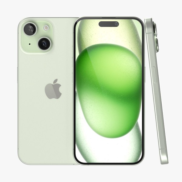 modelo 3d Apple iPhone 15 Verde - TurboSquid 2125795