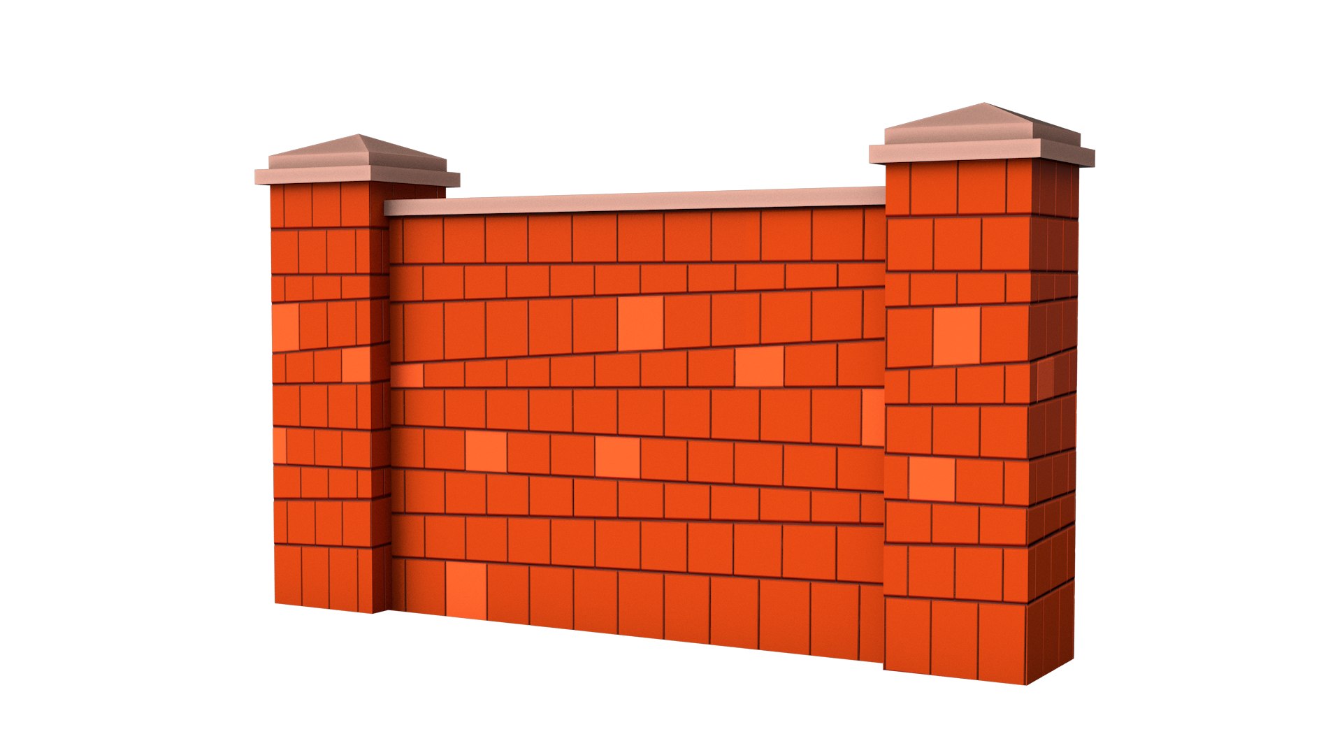 Cartoon Brick Wall 3D Model - TurboSquid 1838475