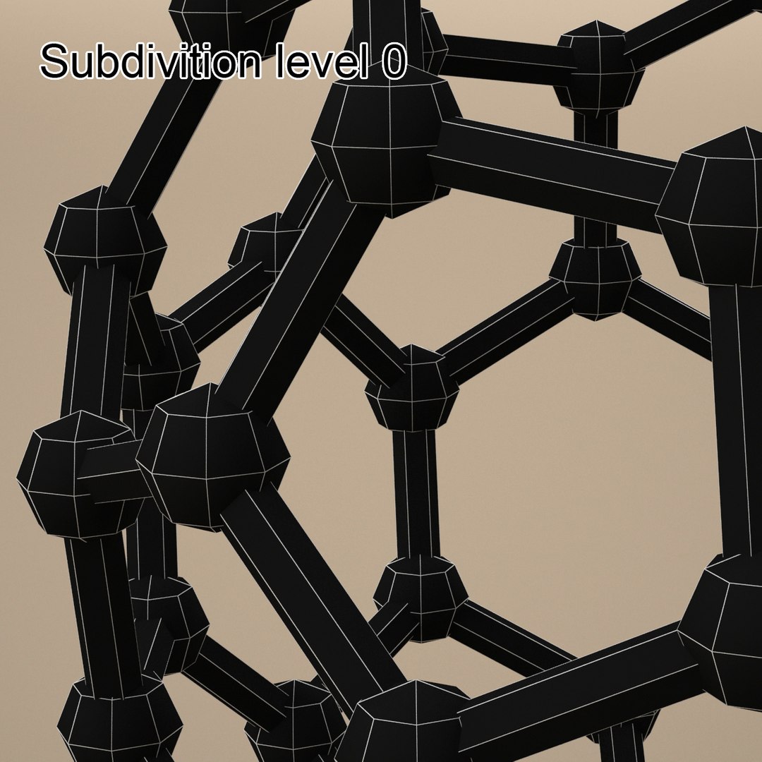 3d Carbon Structures Graphene Model