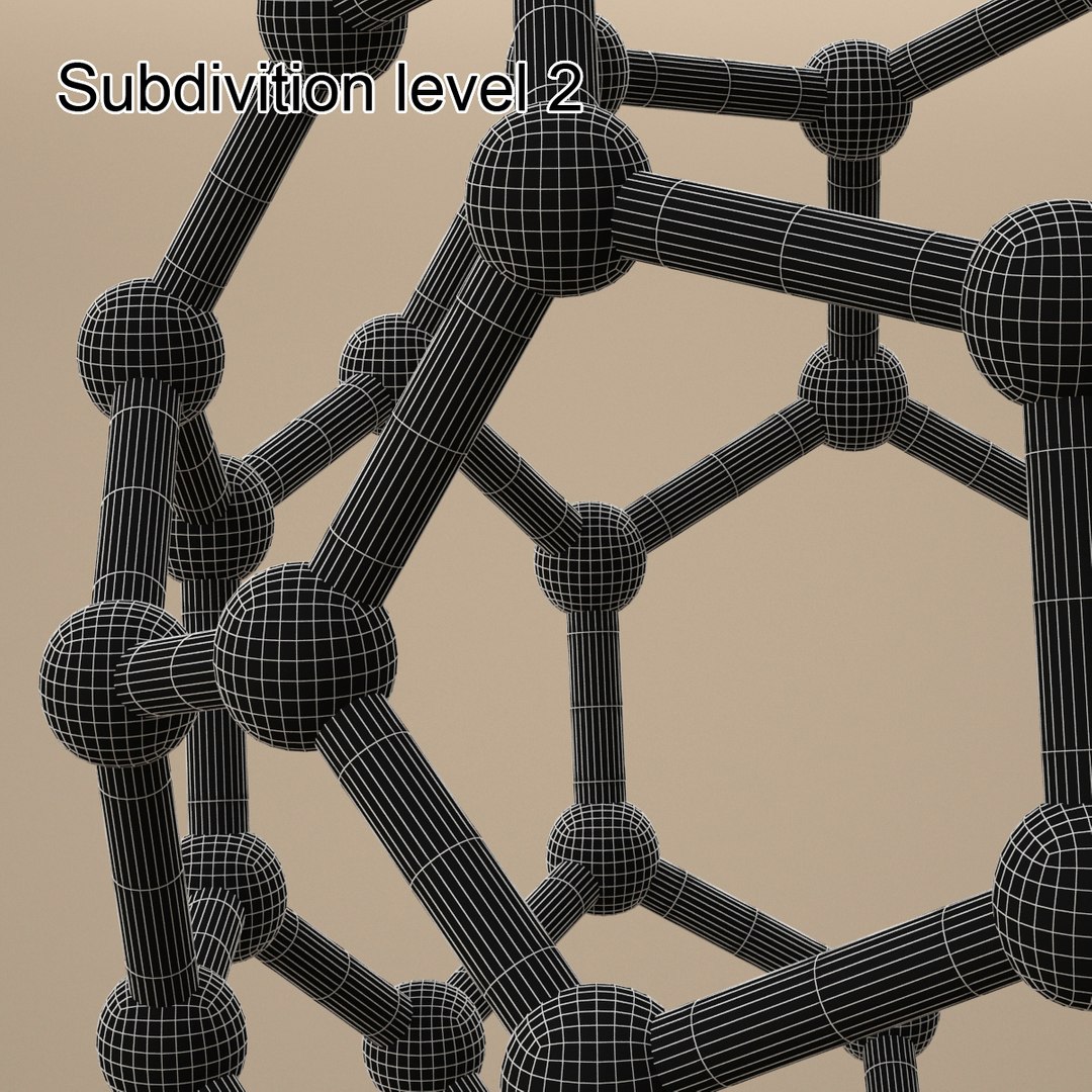 3d Carbon Structures Graphene Model