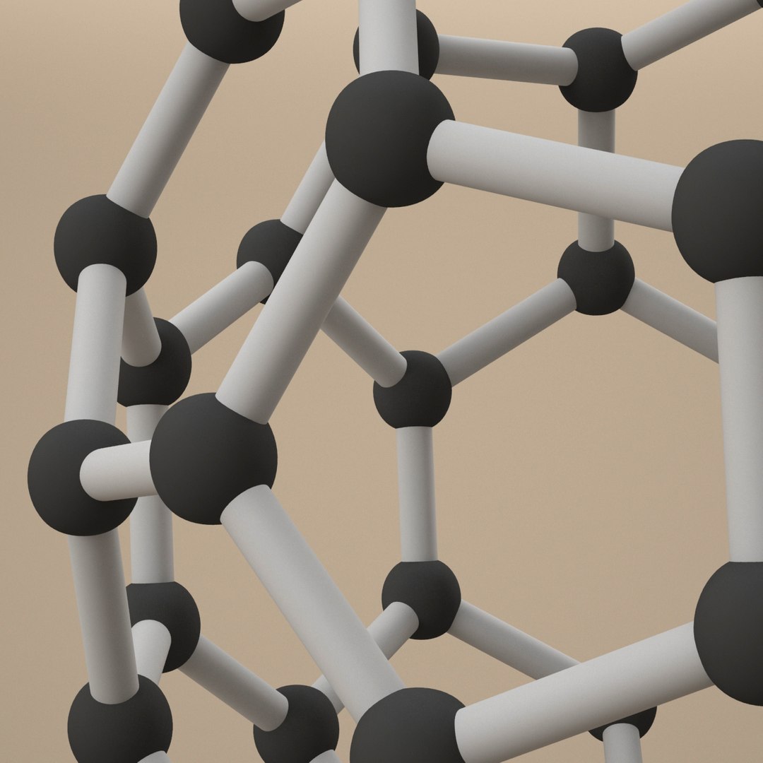 3d Carbon Structures Graphene Model