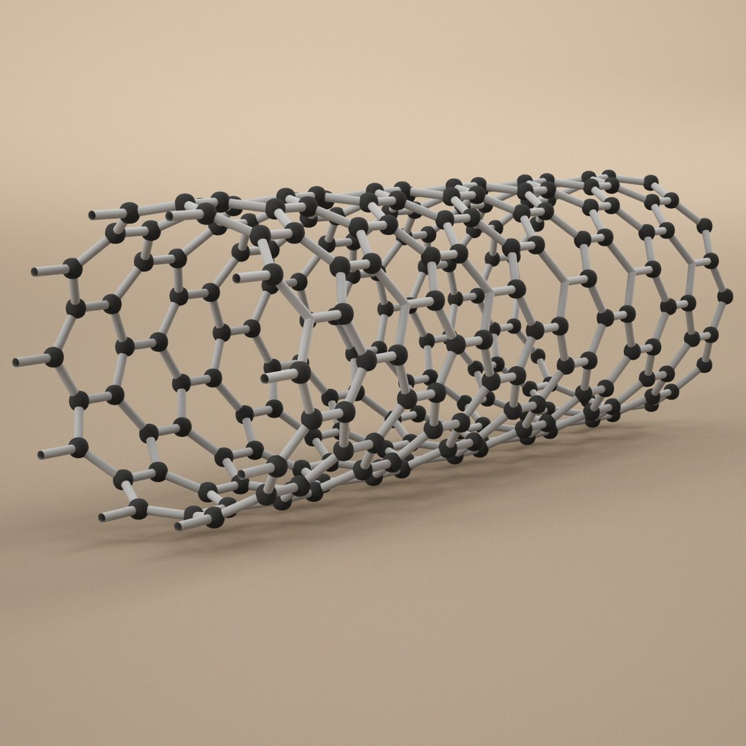 3d Carbon Structures Graphene Model