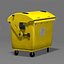 yellow dumpster 3d model