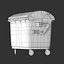 yellow dumpster 3d model