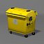 yellow dumpster 3d model