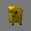 yellow dumpster 3d model