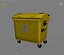 yellow dumpster 3d model