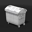 yellow dumpster 3d model