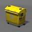 yellow dumpster 3d model