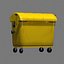 yellow dumpster 3d model
