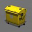 yellow dumpster 3d model