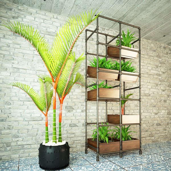 3D Planter Rack PB3 model - TurboSquid 1761454