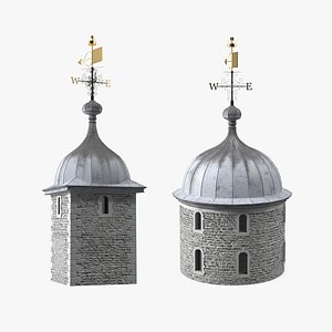 3D Ancient Towers of Castle Collection model