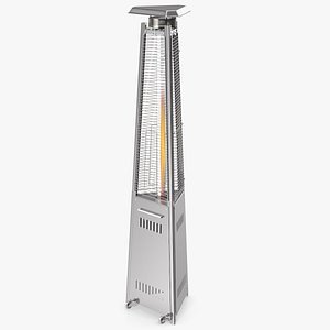 Outdoor Pyramid Patio Heater On