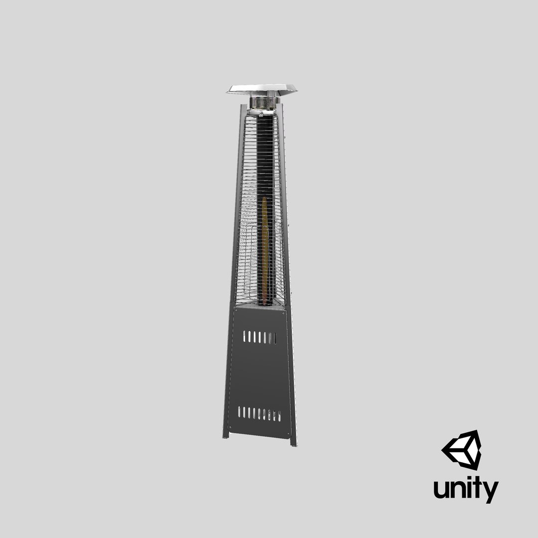 Outdoor pyramid patio heater model TurboSquid 1594070