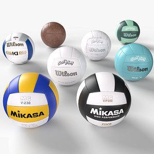 Collection of best Volleyball balls 3D